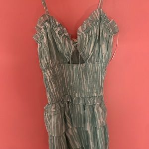 Luxxel green striped dress